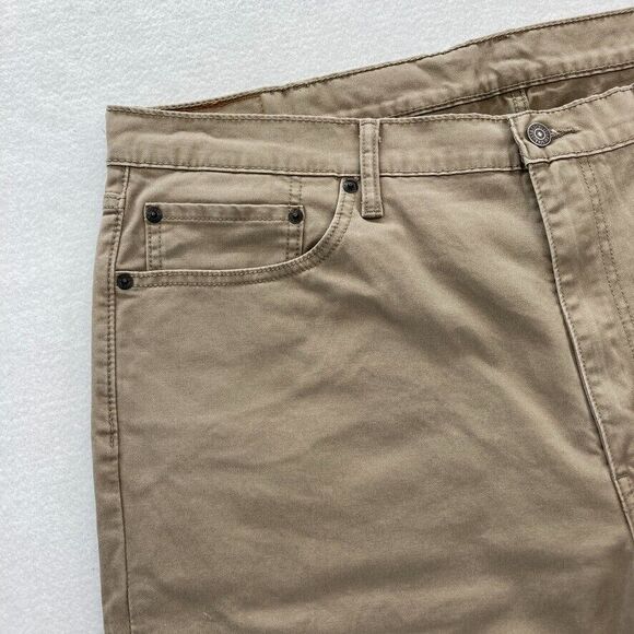 Levi's 502 Pants Mens 40x30 Regular Taper Brown Stretch Fabric Low Rise Chino‎ - Picture 3 of 13
